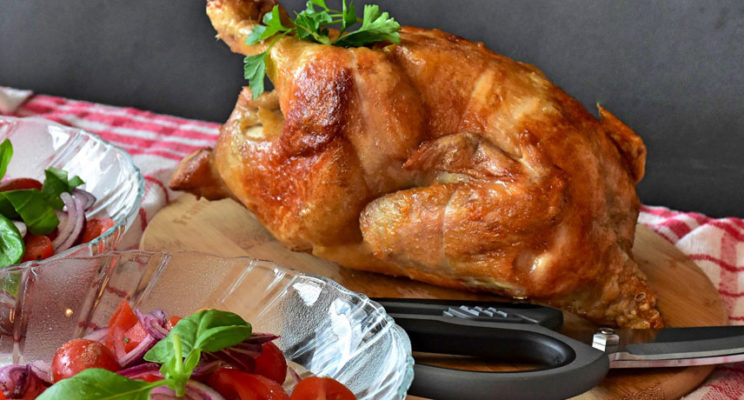 Poulet rôti au four