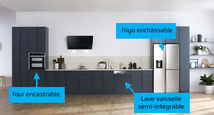 Différences entre électroménager encastrable et intégrable
