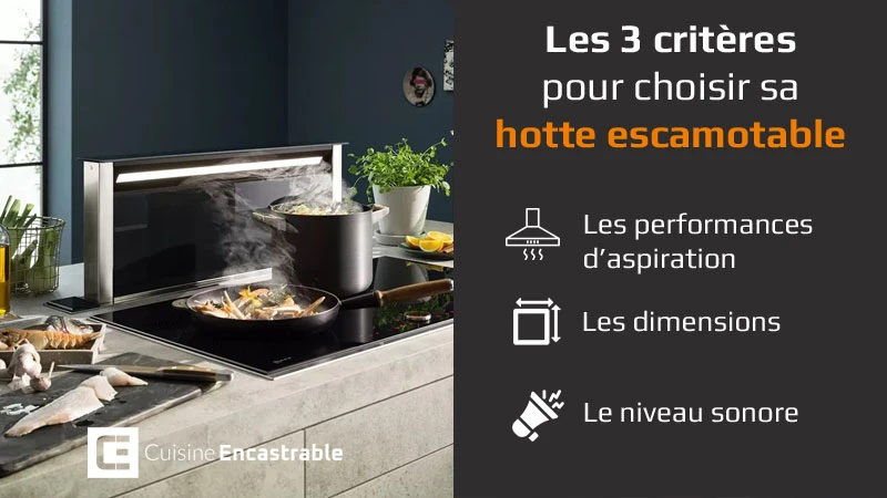 Comment choisir une hotte escamotable intégrée au plan de travail