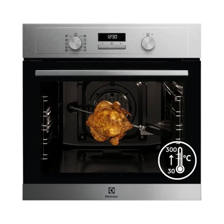 Four Encastrable Pyrolyse ELECTROLUX EOF4P02X - Tournebroche - A+ - Chaleur pulsée - 72 L