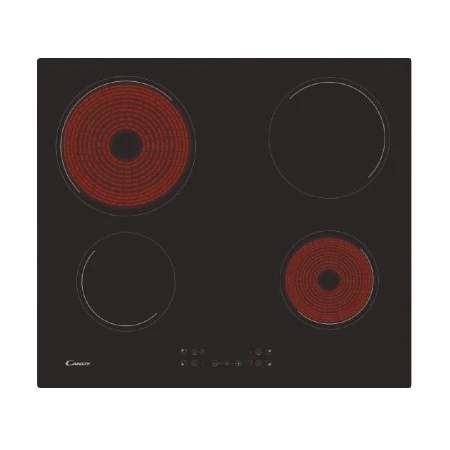 Plaque de cuisson vitrocéramique -CANDY CH64CCB 4 foyers
