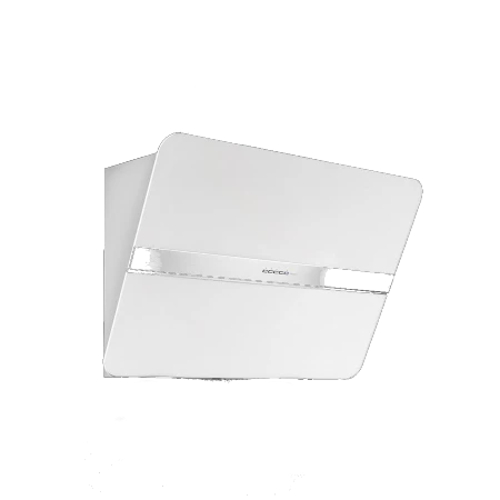 Hotte décorative murale Falmec FLIPPER NRS 85 INOX/VERRE BLANC