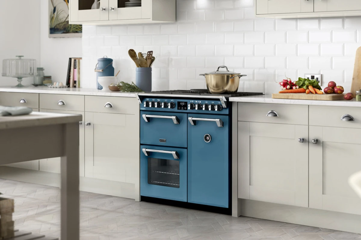 Cuisinière induction Stoves Richmond Deluxe bleu canard