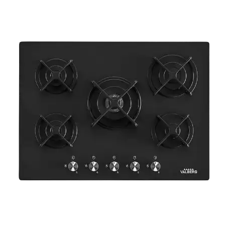 Plaque de cuisson 5 feux gaz VALBERG GGH 5 IC 066T