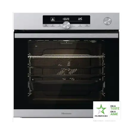 Four encastrable fonction vapeur HISENSE O643PX - Pyrolyse, Vapeur Combinée, Inox Anti-traces, 77L