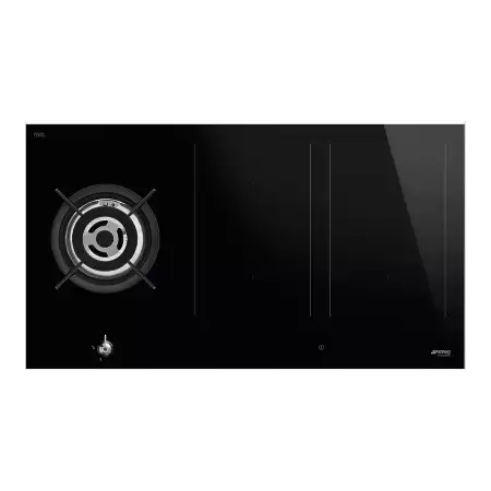 Table de cuisson mixte 5 feux induction et gaz SMEG PM3953D