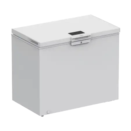 Congélateur coffre pose libre Whirlpool W3RHS19DW, froid statique, convertible, 198 L